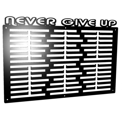 NEVER GIVE UP - wieszak na medale